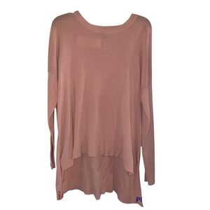 Eileen Fisher Womens XL Pink Blush‎ Crew Neck Box Top Knit Pullover Sweater NWT